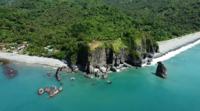 Ampere Beach And Rock Formations , , Philippines